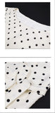 ドット柄ウエストリボンブラウス01626