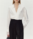 【新作早割11/11まで】レースシャツブラウス01531