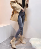 【新作早割11/11まで】スリムゴアヒールブーツ01532