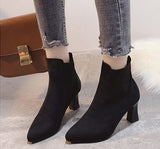 【新作早割11/11まで】スリムゴアヒールブーツ01532