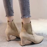 【新作早割11/11まで】スリムゴアヒールブーツ01532