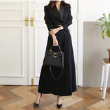 【新作早割11/11まで】ダブルブレストスーツコート(ベルト付）01533