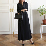 【新作早割11/11まで】ダブルブレストスーツコート(ベルト付）01533