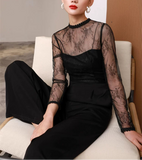 シアーレースドッキングオールインワン01579