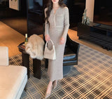 【新作早割1/13まで】ルミナスシャインニットワンピース01557