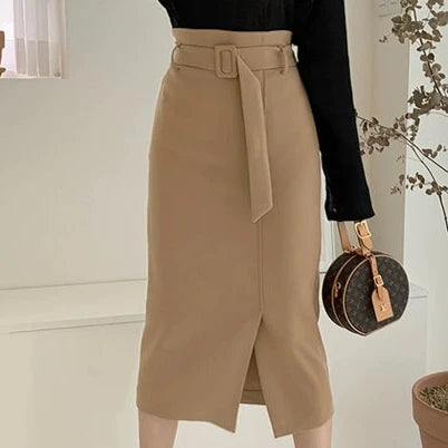 サイドスリッドミドル丈スカート01356