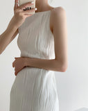 パールストラップホワイトドレス01105