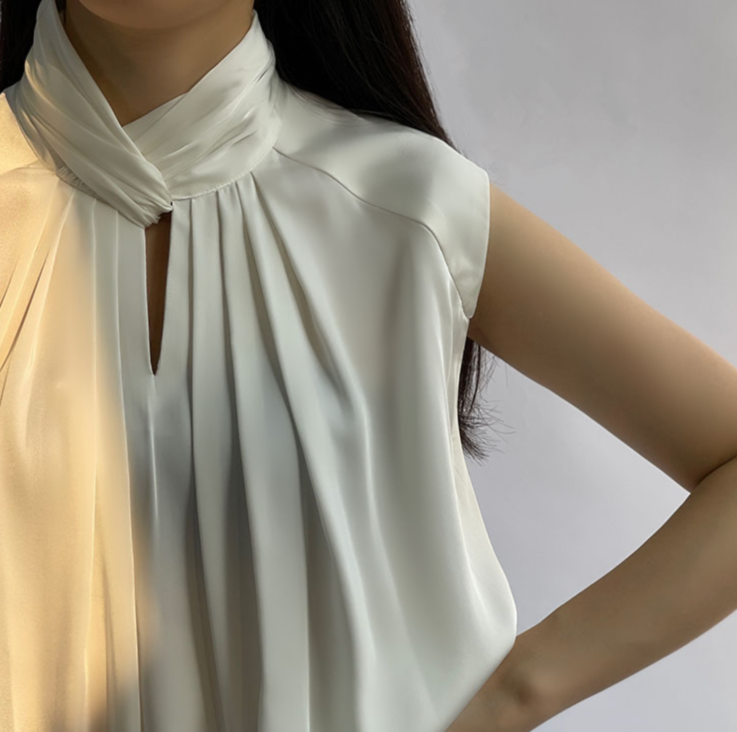 シフォンブラウス ホルターネックシフォンブラウス00740 – Okia-official